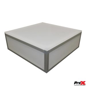 ProX Lumo Stage Acrylic Platform 2'x'2x8" Cube Section Riser for LED Lighting Dance Floor - Image 2