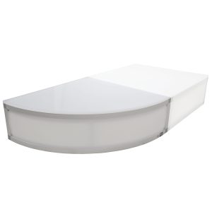ProX Lumo Stage Acrylic Platform 2'x'2x8" Rounded Cube Section Riser for LED Lighting Dance Floor - Image 8