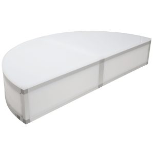ProX Lumo Stage Acrylic Platform 2'x'2x8" Rounded Cube Section Riser for LED Lighting Dance Floor - Image 11