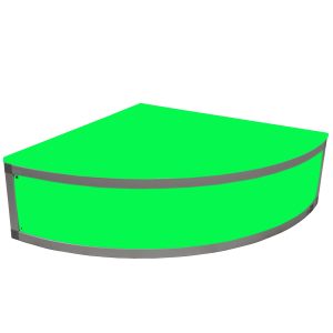 ProX Lumo Stage Acrylic Platform 2'x'2x8" Rounded Cube Section Riser for LED Lighting Dance Floor - Image 3