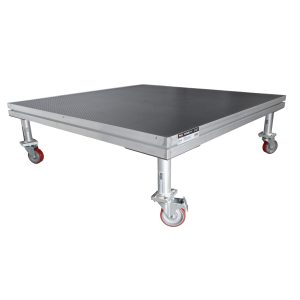 ProX StageQ Locking Staging 16" Height Stage Legs with 5" Rubber Steel Casters | Set of 4 - Image 5