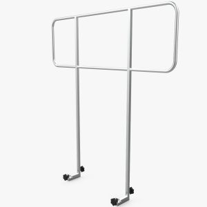 ProX 8' x 16' Social Distancing Platform with Stairs, Guard Rails, and Telescoping Legs Lifts up to 48" - Image 4