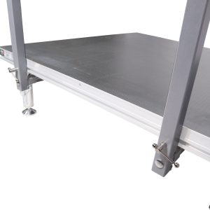 ProX XSQ-GR8FTPROMK2 8 Ft. Professional Single Guard Rail for StageQ MK2 Portable Stage Platform - Image 3