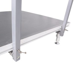 ProX XSQ-GR8FTPROMK2 8 Ft. Professional Single Guard Rail for StageQ MK2 Portable Stage Platform - Image 4