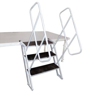 ProX StageQ 3 Step Heavy Duty Foldable Adjustable 18 to 28 Inch with Rail - Image 3