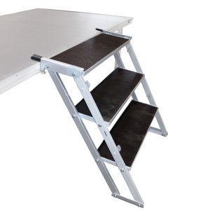 ProX StageQ 3 Step Heavy Duty Foldable Adjustable 18 to 28 Inch with Rail - Image 4