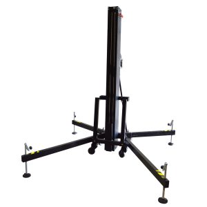 Fenix 21 Ft.Front Loading Lifting Tower System for Line Array - Max Load 250kg - 550 Lbs | Black