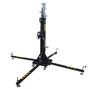 XT-CRANK22FT-400 Heavy Duty 22 Ft. High Truss Crank Up Lighting Stand 400 Lbs. Capacity Includes T-Adapter Truss Mount - Image 5