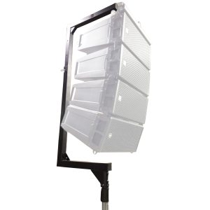 Telescopic C-Shape Support for Small Line Array Speakers | Max. Load 150 lbs - Image 2
