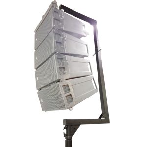 Telescopic C-Shape Support for Small Line Array Speakers | Max. Load 150 lbs