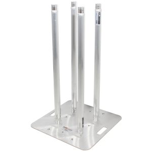 3.28 Foot Totem Package Includes a 12in Top Plate, 24in Base Plate and Four 1M F31 Tubes W-White Scrim Cover - Image 3