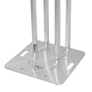 3.28 Foot Totem Package Includes a 12in Top Plate, 24in Base Plate and Four 1M F31 Tubes W-White Scrim Cover - Image 4