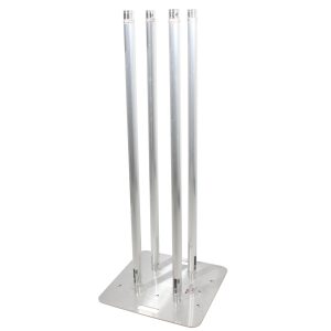 4.92ft Totem Package Includes a 12in Top Plate, 24in Base Plate and Four 1.5m F31 Tubes W-White Scrim Cover - Image 3