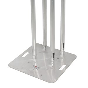 4.92ft Totem Package Includes a 12in Top Plate, 24in Base Plate and Four 1.5m F31 Tubes W-White Scrim Cover - Image 4