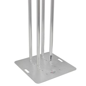 8.20ft Totem Package Includes a 12in Top Plate, 30in Base Plate and Four 2.5m F31 Tubes W-White Scrim Cover - Image 2
