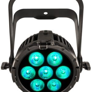 Front view of RGBWAUV LED wash fixture