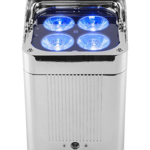 Front view of battery powered wash light