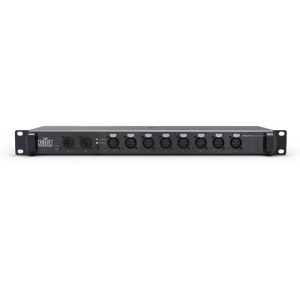 Front view of 5-pin DMX opto-splitter