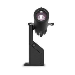 Front view of battery powered Gobo Projector