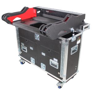 For Digico Quantum 225 Flip-Ready Hydraulic Console Easy Retracting Lifting Flight Case and wheels (Custom Order)