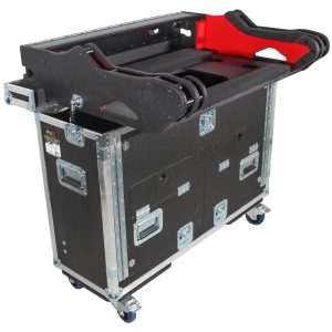 For Digico Quantum 225 Flip-Ready Hydraulic Console Easy Retracting Lifting Flight Case and wheels (Custom Order) - Image 2