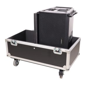Universal Dual Speaker Flight Case Fits (2) QSC KLA12 EV ETX12P - 25x17x15 in. - Image 10
