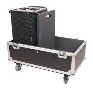 Universal Dual Speaker Flight Case Fits (2) QSC KLA12 EV ETX12P - 25x17x15 in. - Image 12