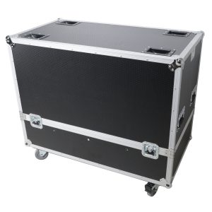 Universal Dual Speaker Flight Case Fits (2) QSC KLA12 EV ETX12P - 25x17x15 in. - Image 24