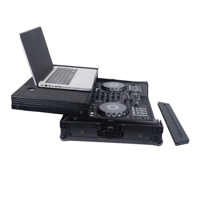 ATA Flight Road Case For Pioneer DDJ-FLX4 DDJ-SB3 DDJ-400 DJ Controller with Laptop Shelf - Black Finish - Image 16