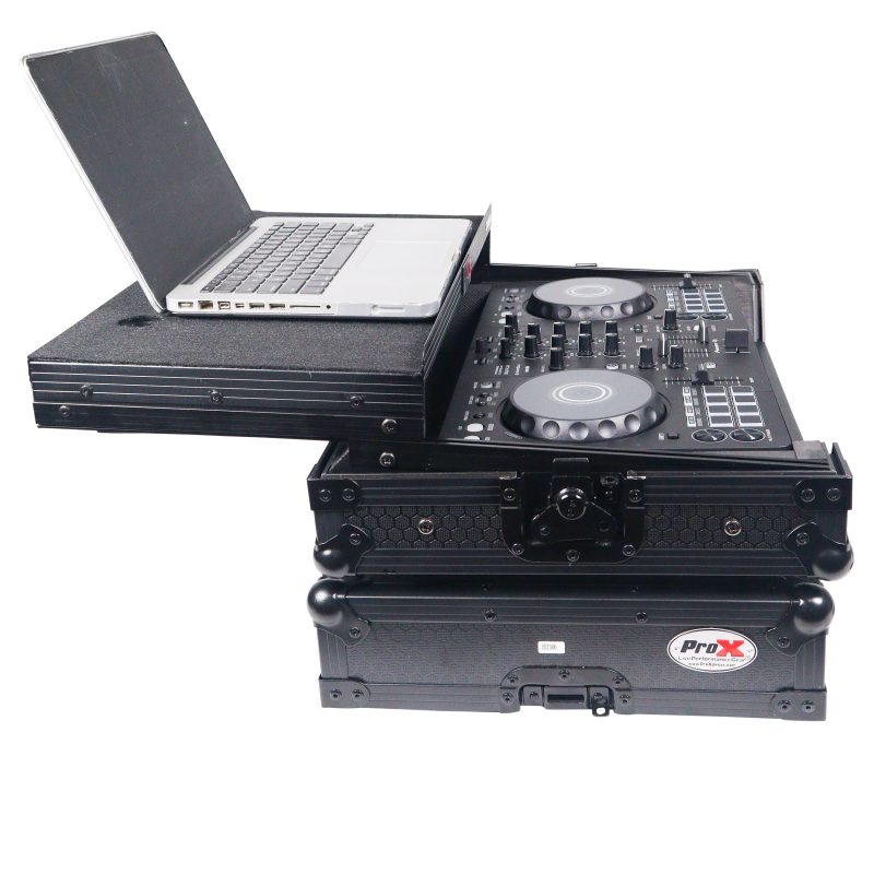 ATA Flight Road Case For Pioneer DDJ-FLX4 DDJ-SB3 DDJ-400 DJ Controller with Laptop Shelf - Black Finish - Image 5