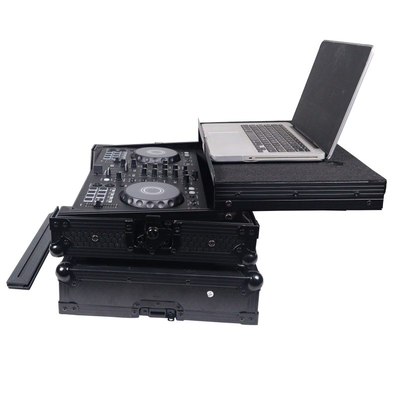 ATA Flight Road Case For Pioneer DDJ-FLX4 DDJ-SB3 DDJ-400 DJ Controller with Laptop Shelf - Black Finish - Image 8