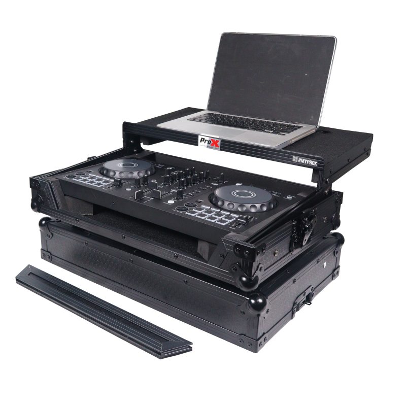 ATA Flight Road Case For Pioneer DDJ-FLX4 DDJ-SB3 DDJ-400 DJ Controller with Laptop Shelf - Black Finish - Image 3