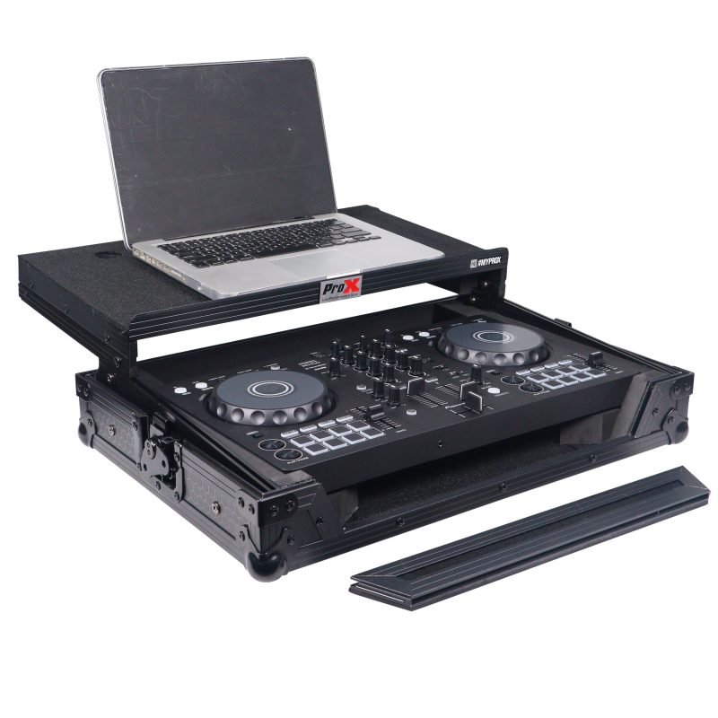 ATA Flight Road Case For Pioneer DDJ-FLX4 DDJ-SB3 DDJ-400 DJ Controller with Laptop Shelf - Black Finish - Image 17