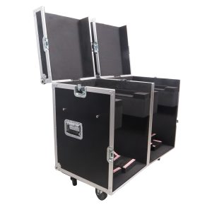 ATA Flight Style Road Case for (2) Moving Head Lighting Fixtures with (6) 4 inch Casters - Image 3