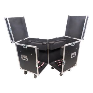 ATA Flight Style Road Case for (2) Moving Head Lighting Fixtures with (6) 4 inch Casters - Image 2