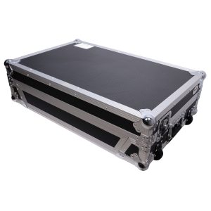 Flight Style Road Case For Pioneer DDJ-FLX10 DJ Controller with Laptop Shelf 1U Rack Space and Wheels - Image 6