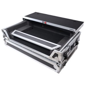 Flight Style Road Case For Pioneer DDJ-FLX10 DJ Controller with Laptop Shelf 1U Rack Space and Wheels - Image 5
