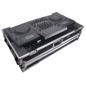 ATA Flight Style Road Case For Pioneer Opus Quad DJ Controller with 1U Rack Space and Wheels - Image 3
