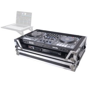 ATA Flight Style Road Case For RANE Four DJ Controller with 1U Rack Space and Wheels - Image 4