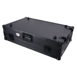 ATA Flight Style Road Case For RANE Four DJ Controller with Laptop Shelf 1U Rack Space LED and Wheels - Black Finish - Image 13