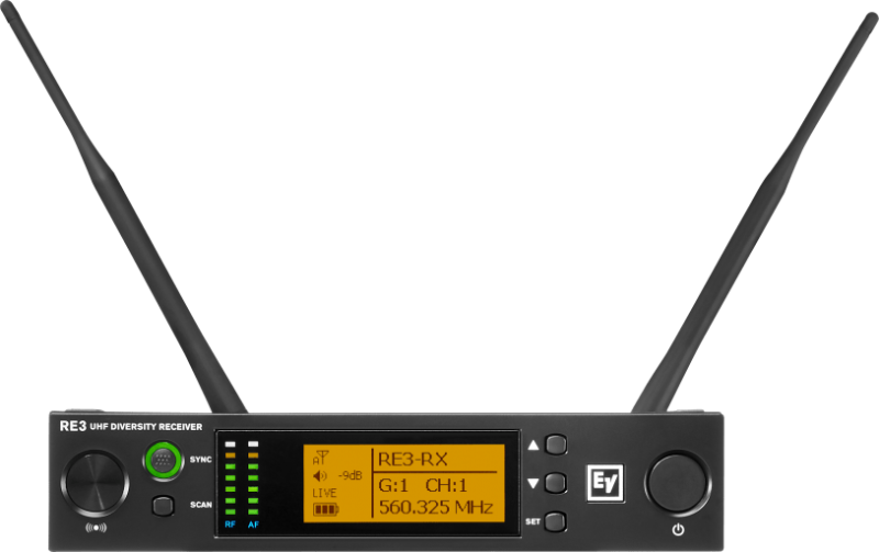Front view of Wireless Diversity Receiver