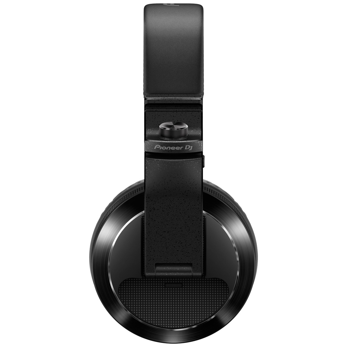 Main View Pioneer DJ HDJ-X7, black headphones from the side on a white background.