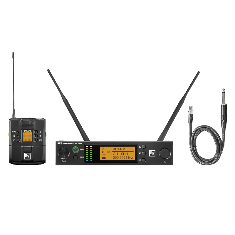 Front view of Electro-Voice Wireless Beltpack System