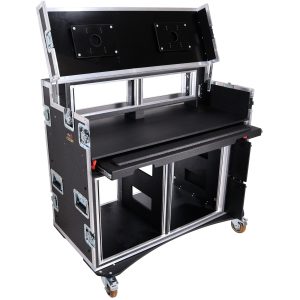 ProX XZF-AVPRO 2X12U 2X4U Mobile AV Broadcasting Streaming Recording Studio Workstation Case with 2x 4U Top 2x 12U Bottom - Image 2