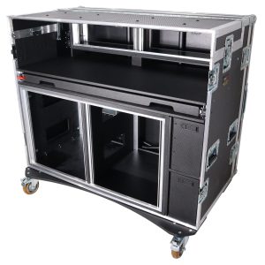 ProX XZF-AVPRO 2X12U 2X4U Mobile AV Broadcasting Streaming Recording Studio Workstation Case with 2x 4U Top 2x 12U Bottom - Image 3