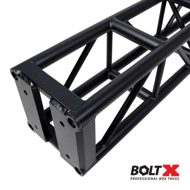 5 Ft. BoltX Black Bolted 12 Inch Professional Box Truss Segment | 3mm Wall Black Finish