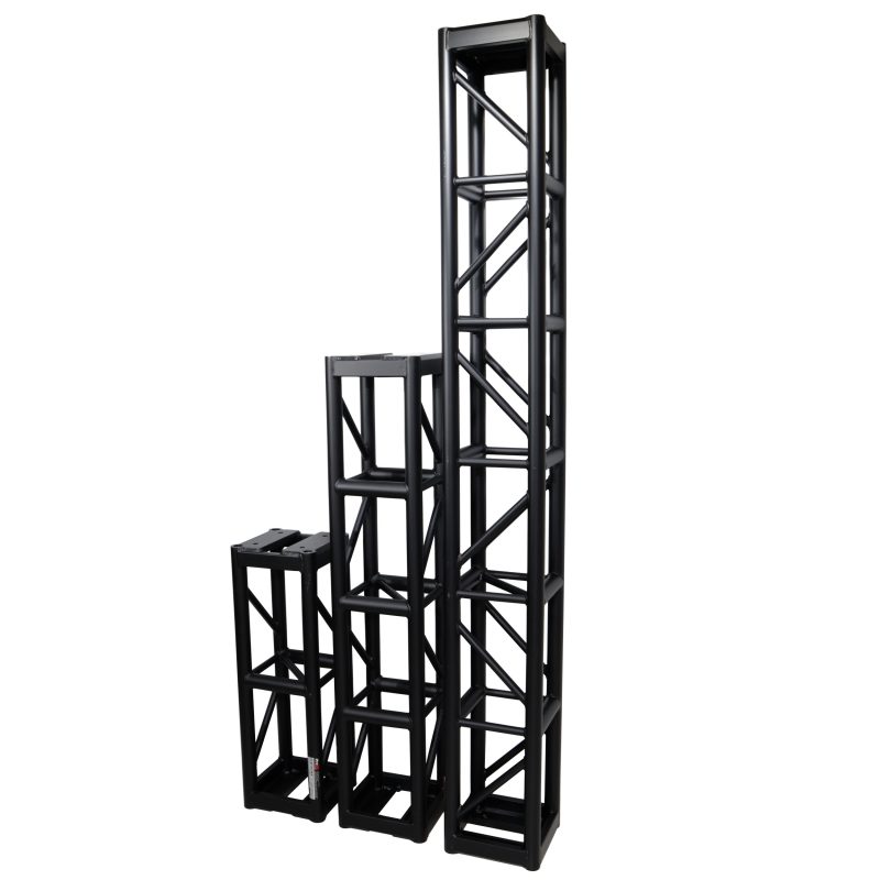 5 Ft. BoltX Black Bolted 12 Inch Professional Box Truss Segment | 3mm Wall Black Finish - Image 6