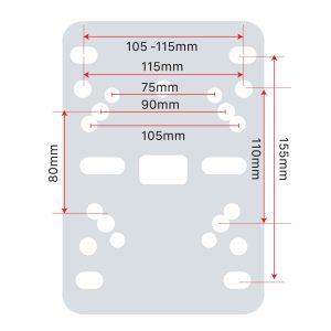 Folding Plate with Dual Truss Clamp For Moving Heads Stage Lighting - Image 2