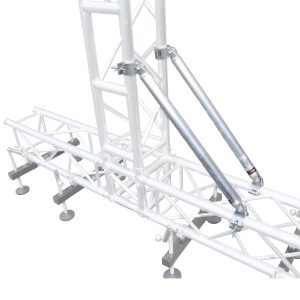 32 Inch (81.28cm) Single Truss Tube W-Clamp and Hinge on Each End | 2 Inch | 2mm Wall - Image 3