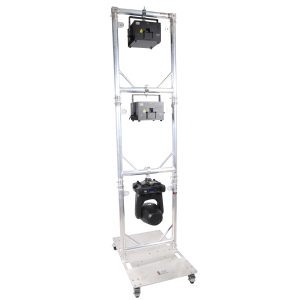 ProX XT-GRU-PKGX3 Truss Modular 3X Rapid U Grid Trio Package for Lighting - Moving Heads W-Rolling Aluminum Baseplate - Image 3